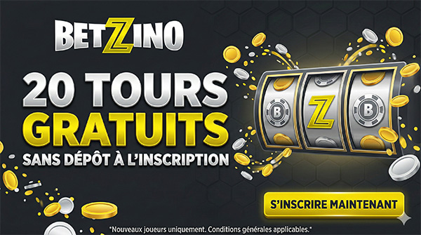 20 tours gratuits sur betzino