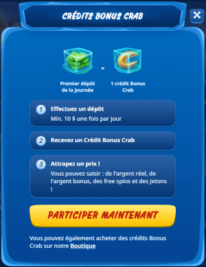 bonus crab lucky treasure