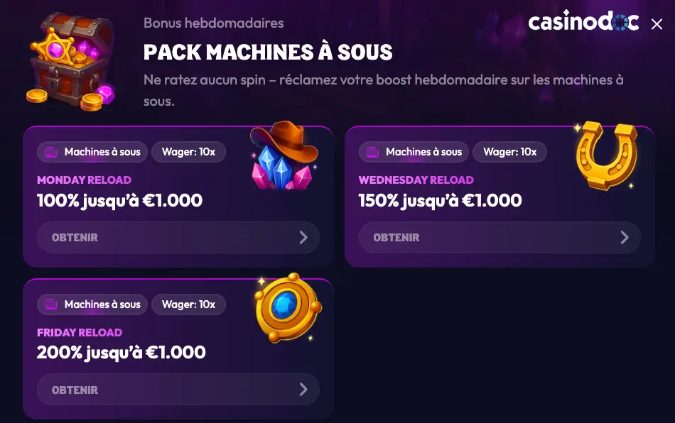 autres promotions wildzy casino