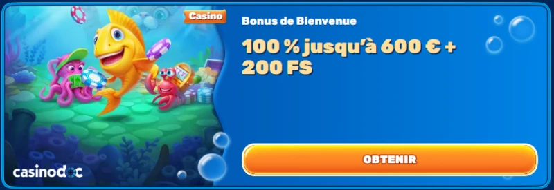 bonus de bienvenue spinfin