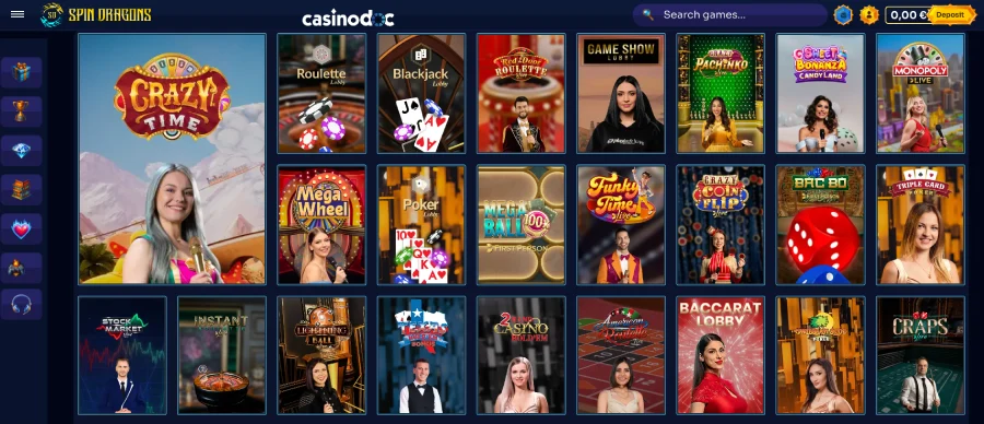 jeux de casino en direct spindragons