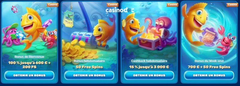 promotions casino sur spinfin