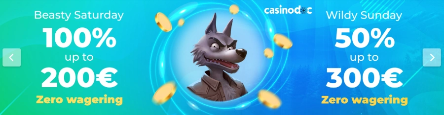 promotions sur wolfy casino belgique