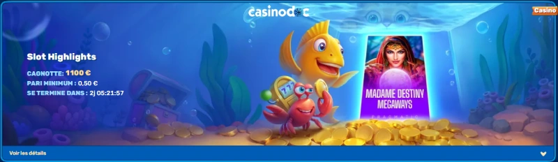 tournois casino sur spinfin