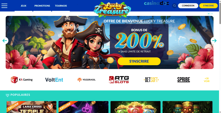 lucky treasure casino paypal