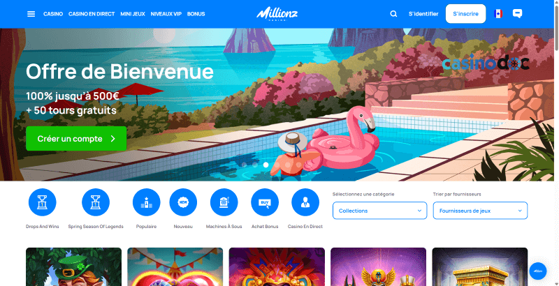 millionz casino paypal