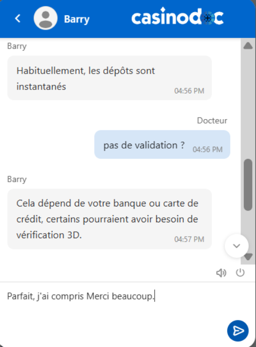 support client de bluvegas