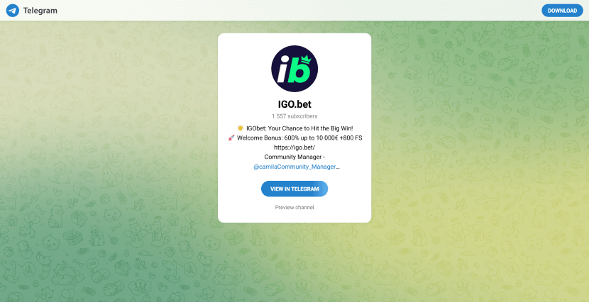 canal telegram igobet