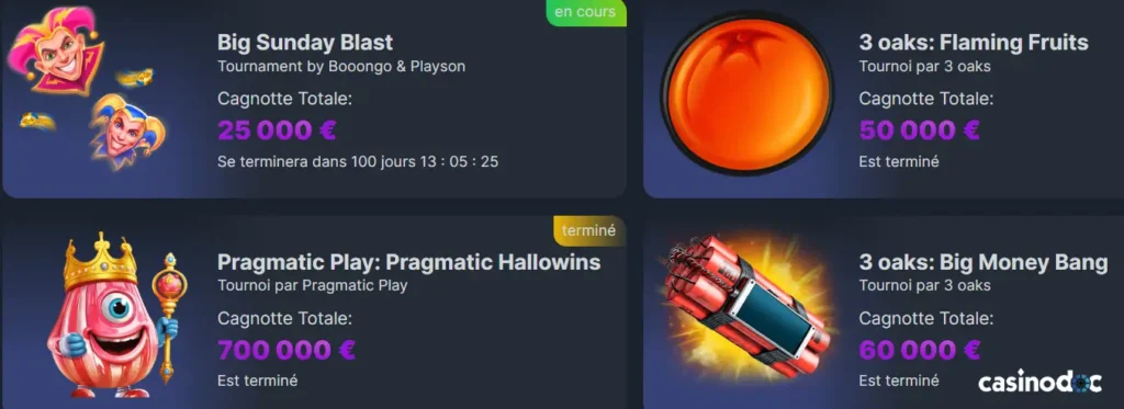 tournois bravo play casino