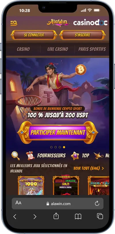 version mobile alawin casino