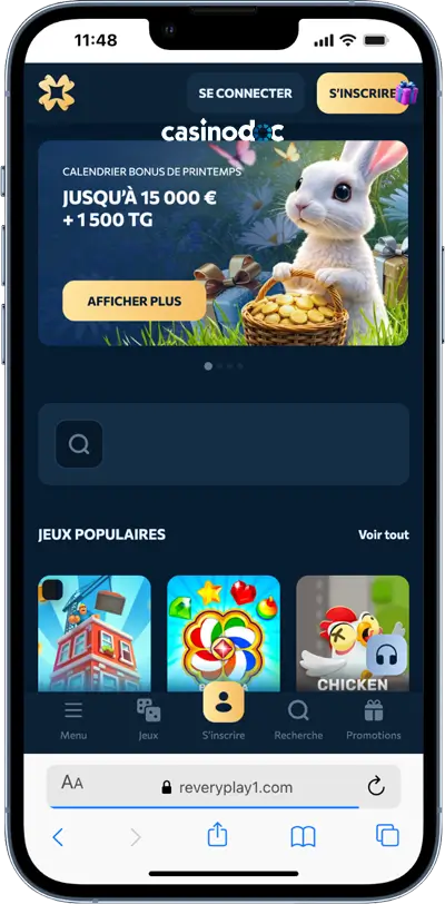 version mobile revery play casino