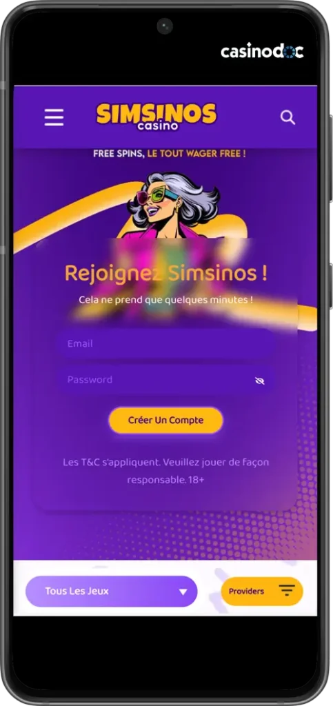 version mobile simsinos