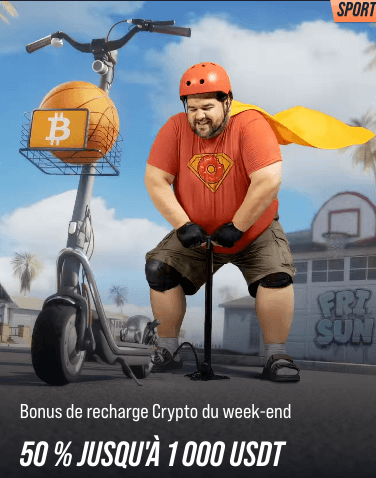 code promo vegas hero pour le bonus de recharge crypto du weekend sport