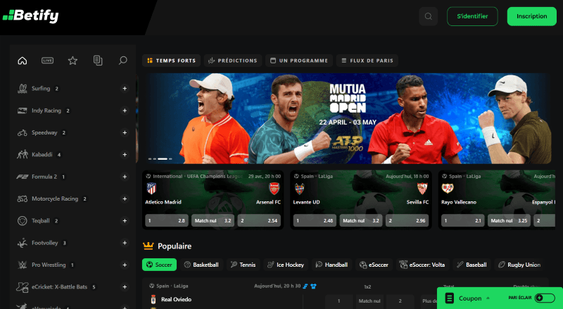casino avec paris sportifs betify