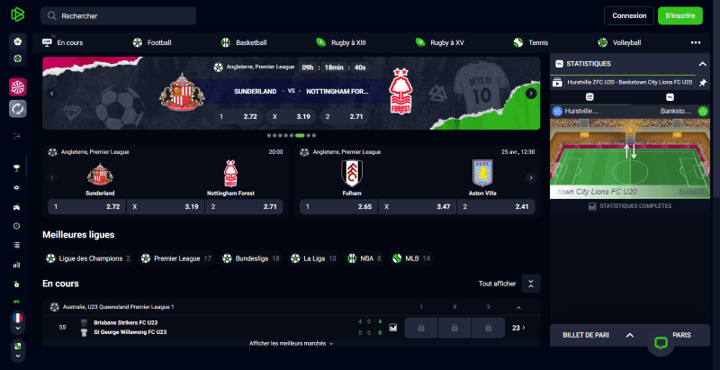 betsio : bookmaker avec dépôt minimum de 1 €