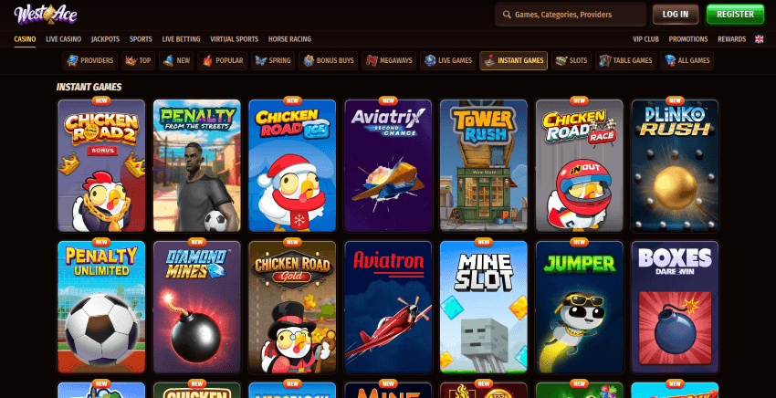 mini-jeux sur betify casino