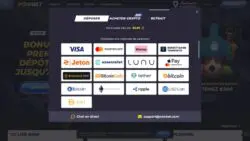 capture d'écran dépôt powbet casino