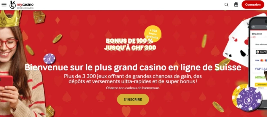 page accueil mycasino yapeal