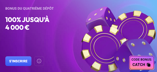 code promo du bonus de quatrième dépôt de spin aura