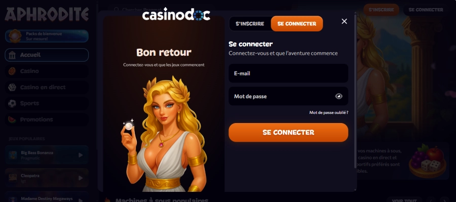 connexion classique casino en ligne
