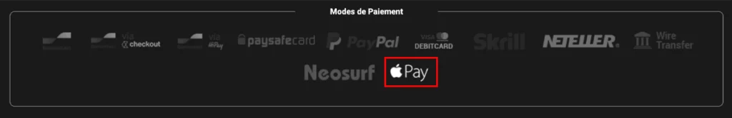 déposer apple pay