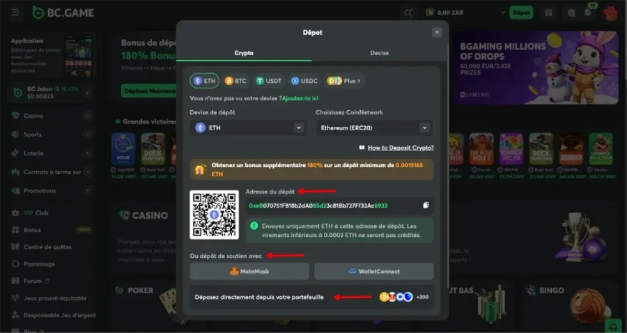depot etape 5 ethereum