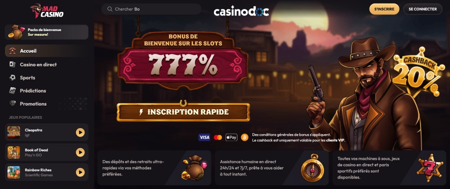 dogecoin sur madcasino