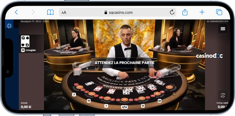 live casino sur iphone