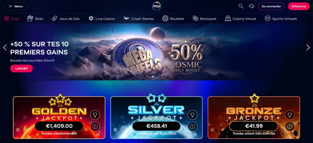oria casino paypal