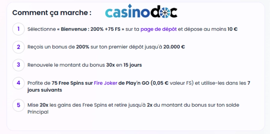 retrait gains casino en ligne étape1