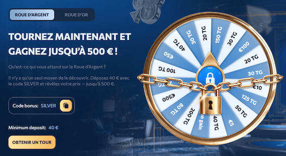 code promo reveryplay pour la roue de la fortune SILVER