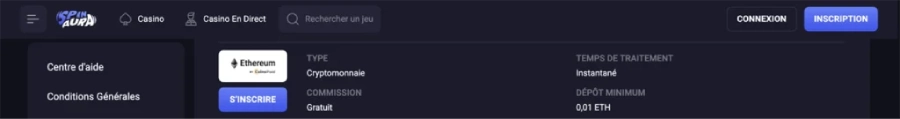 spinaura depot ethereum