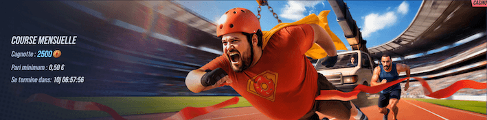 tournoi course mensuelle sur le casino en ligne vegas hero