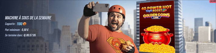 tournoi machine à sous de la semaine sur le casino en ligne vegas hero