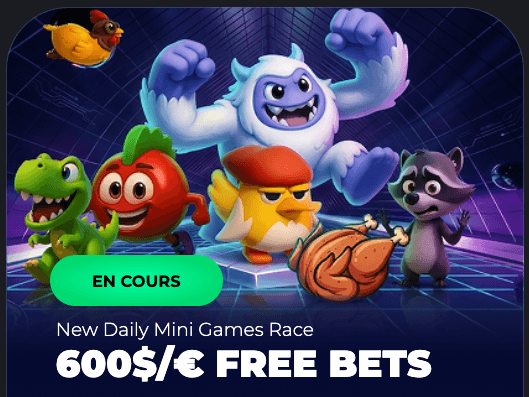 tournoi daily mini games race sur mystake casino