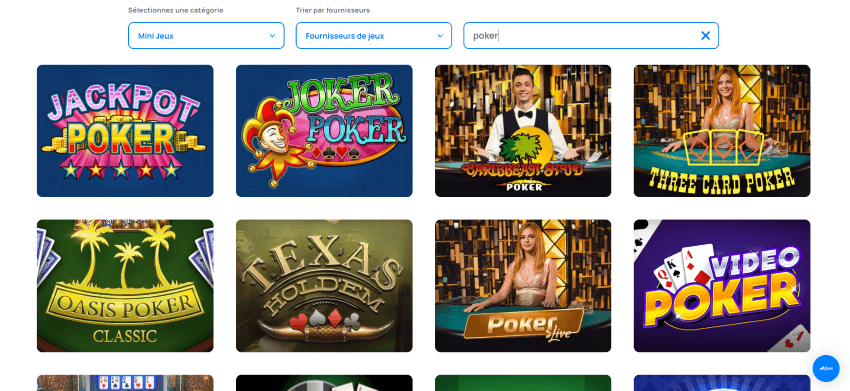 jeux de poker sur millionz