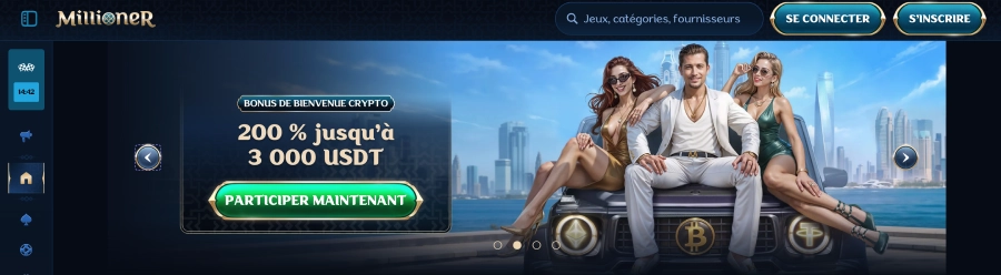 bonus de bienvenue crypto millioner casino