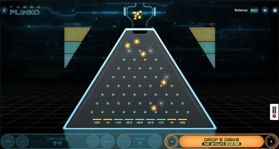 interface turbo plinko