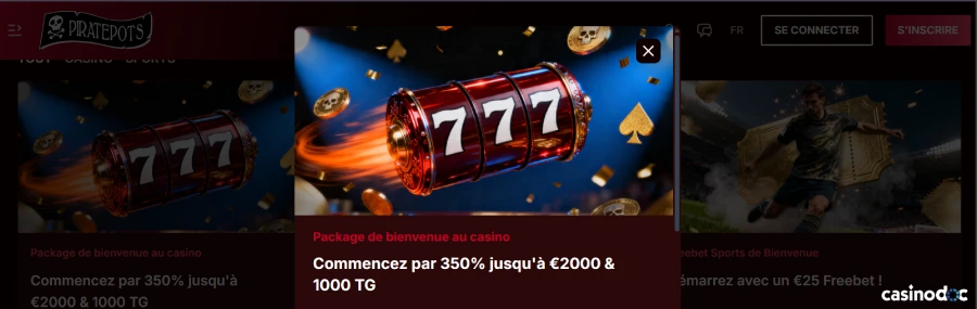 pack bienvenue piratepots