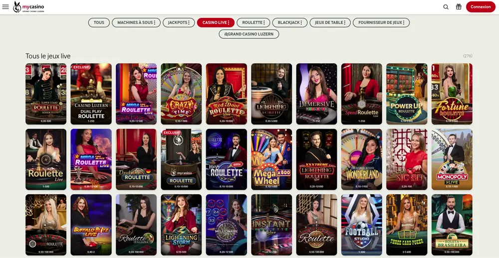 casino en direct mycasino
