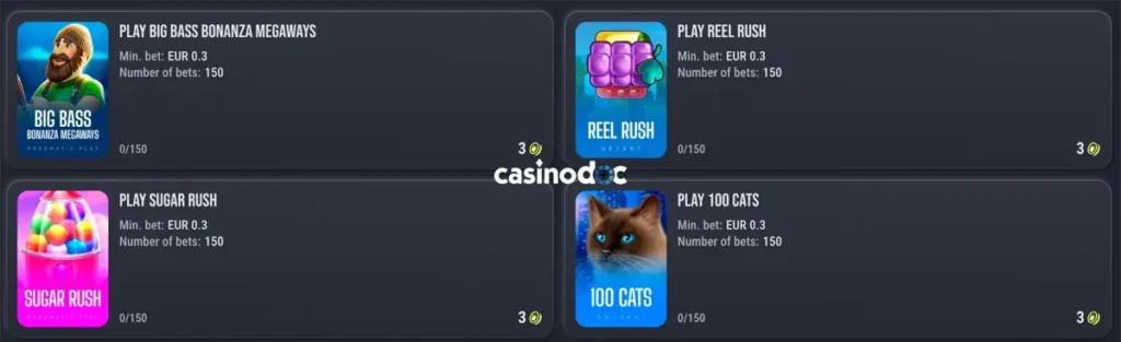 défis slim king casino