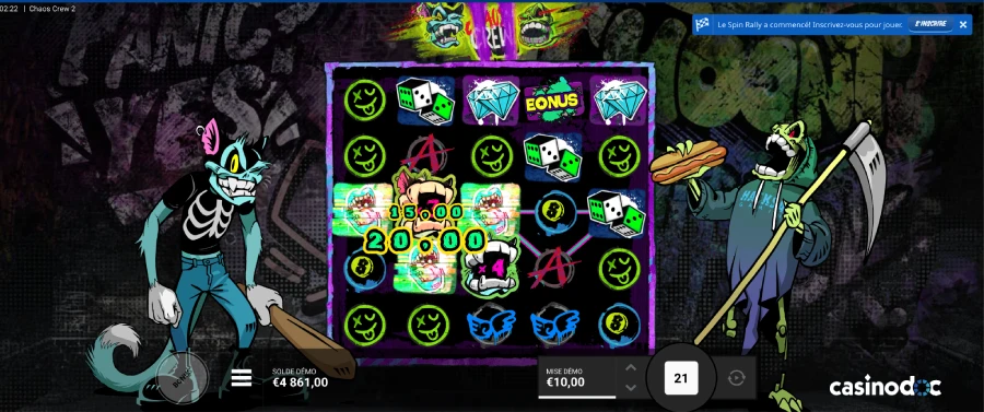 hacksaw gaming interface chaos crew 2