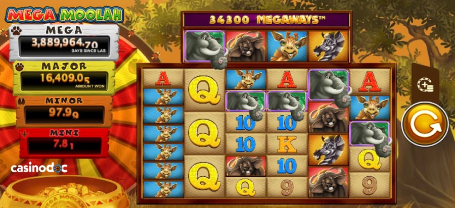 microgaming interface mega moolah