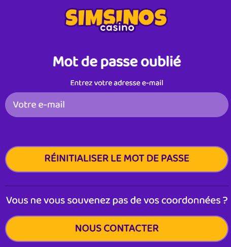 mot de pass simsinos