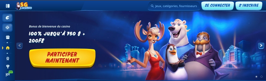 sg casino bonus de bienvenue