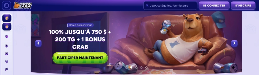 spinbara bonus de bienvenue