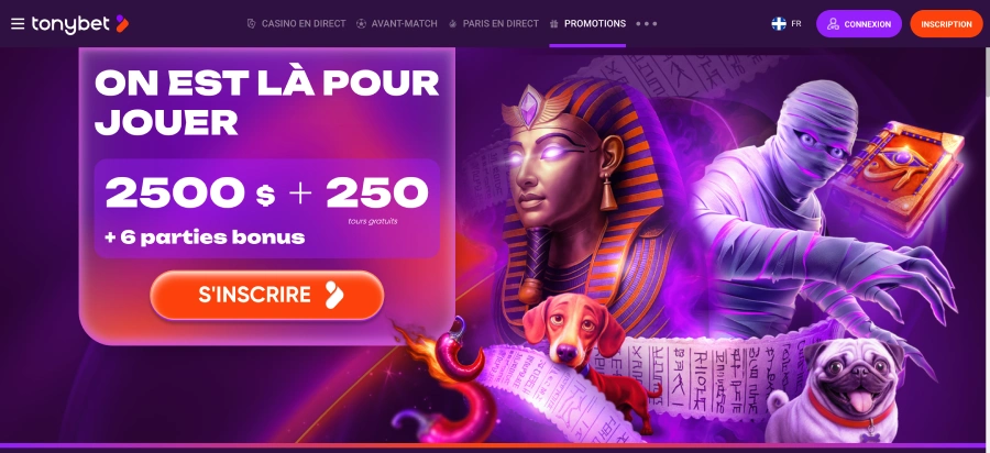 tonybet bonus de bienvenue