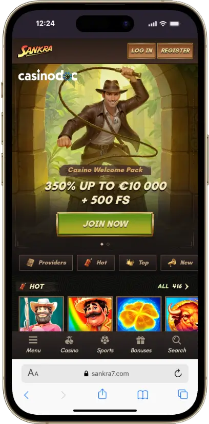 version mobile sankra casino