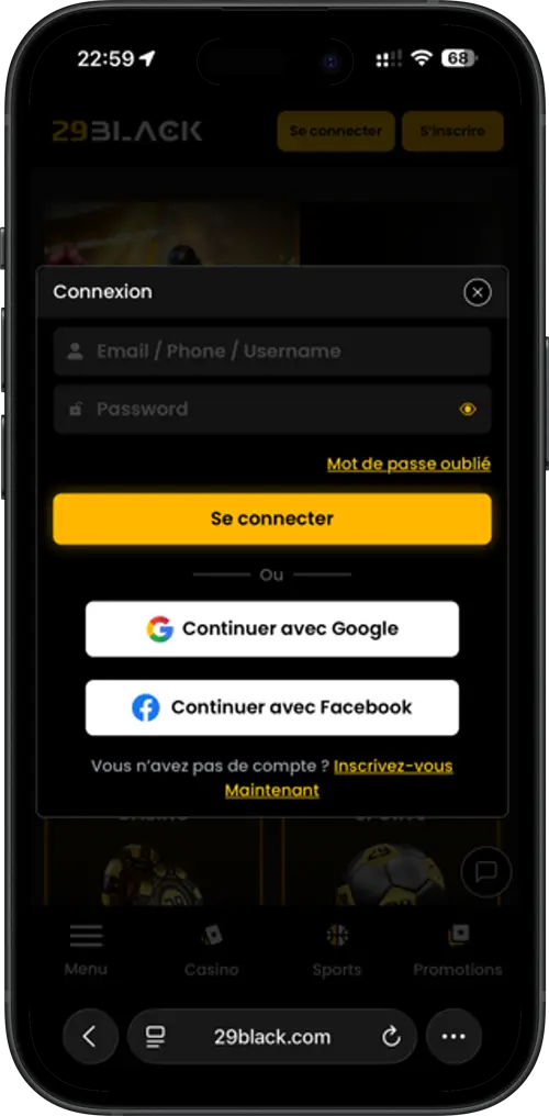 29 black écran d'accueil iphone étape 2