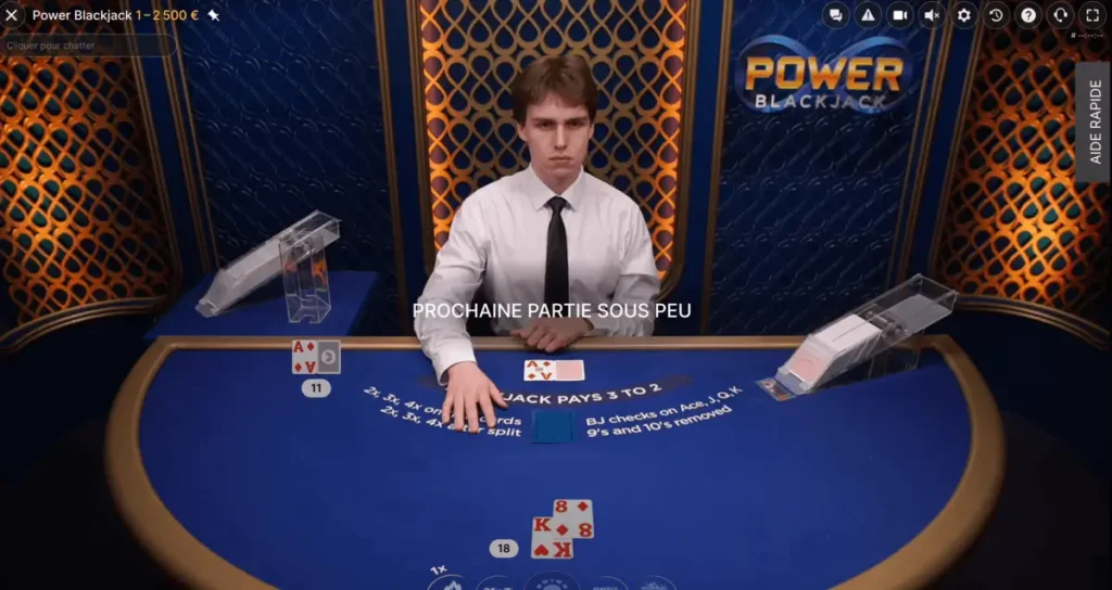 blackjack mises faibles